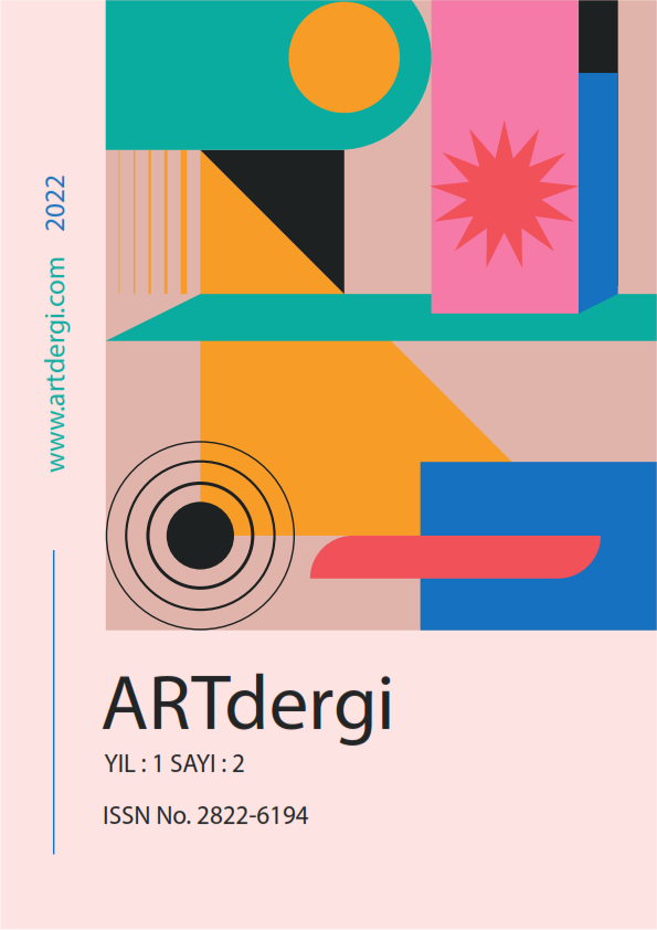					Cilt 1 Sayı 2 (2022): Uluslararası Sanat, Moda Müzik ve Tasarım Dergisi Gör
				